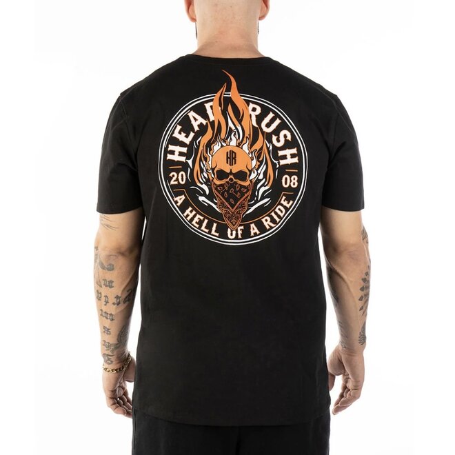 THE HEAD OVER FLAMES SS TEE BLACK