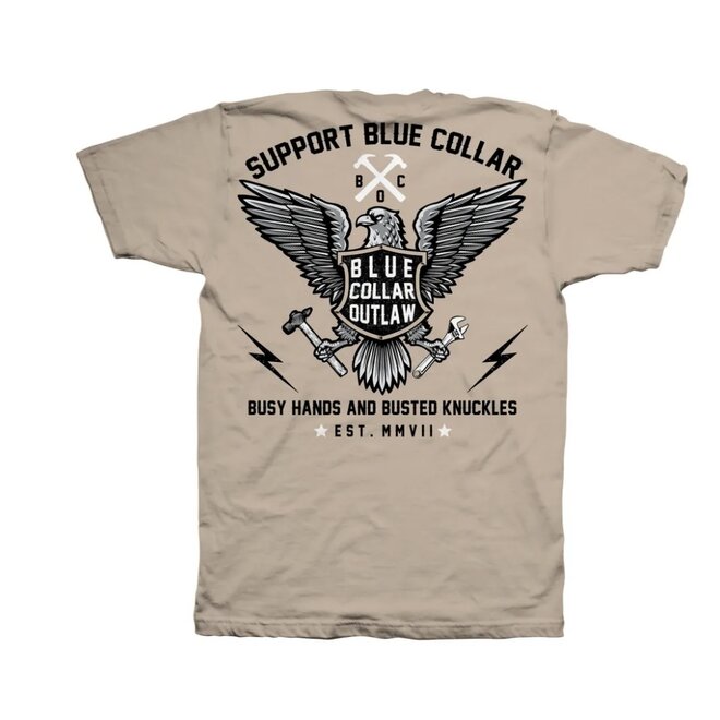 BC EAGLE SS TEE SAND