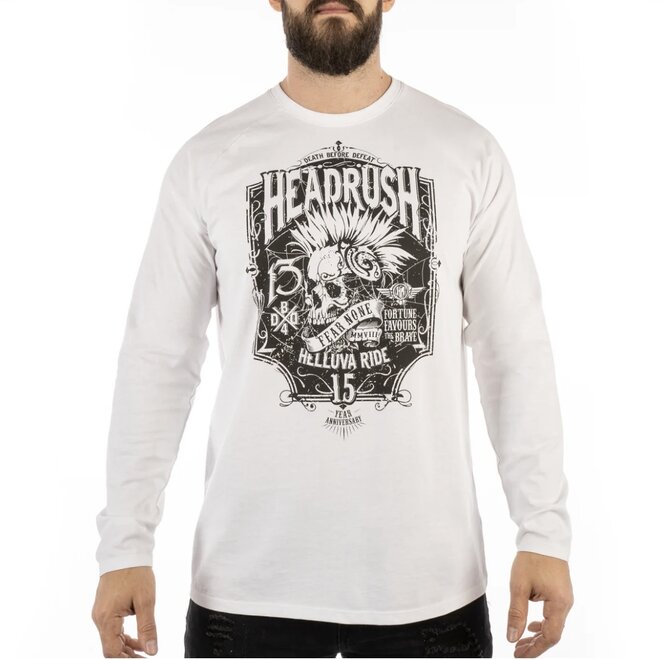 THE MOHAWK ANNIVERSARY LS TEE WHITE