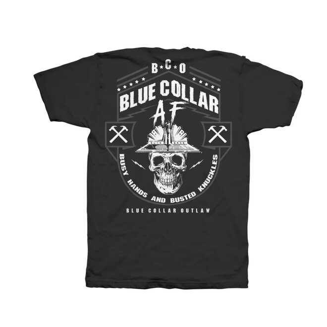 BLUE COLLAR AF SS TEE BLACK