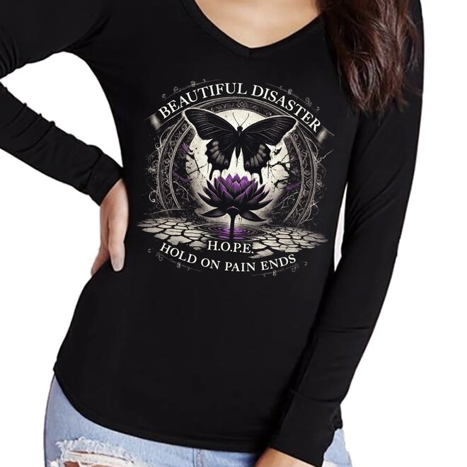 H.O.P.E LS TEE BLACK