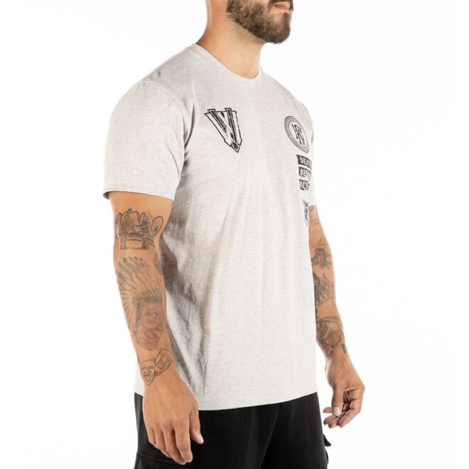 THE PALAZZO SS TEE HEATHER GREY