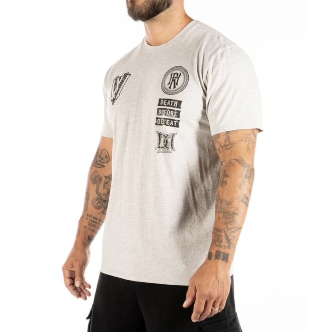 THE PALAZZO SS TEE HEATHER GREY