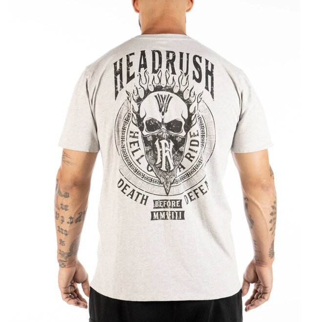 THE PALAZZO SS TEE HEATHER GREY