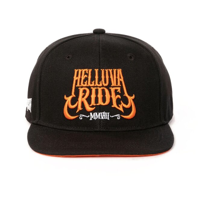 THE DEATH RIDE SNAPBACK HAT BLACK