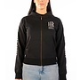 THE FOLLIE VINTAGE ZIP HOODY BLACK