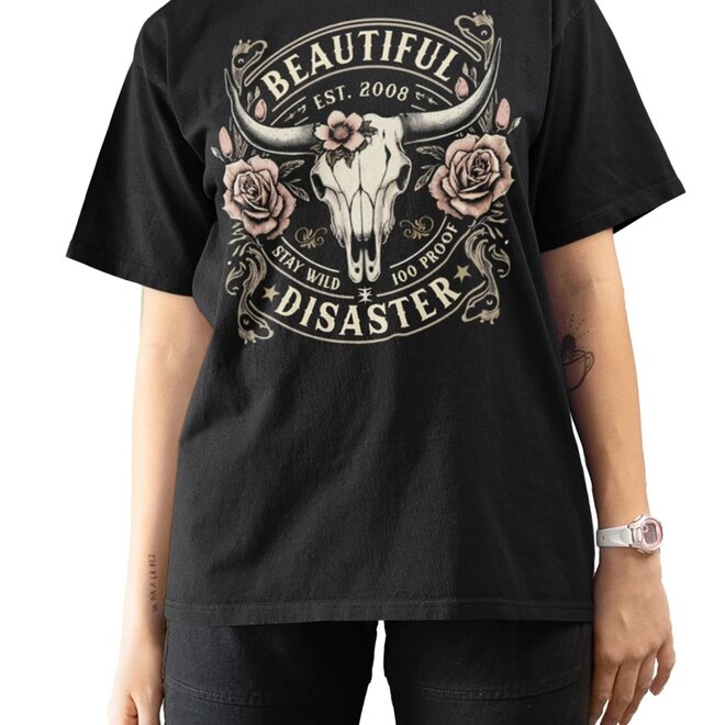 STAY WILD SS TEE BLACK GREY