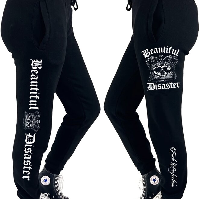 FUCK PERFECTION SWEATPANTS BLACK