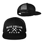 BLUE COLLAR OUTLAW TRUCKER HAT BLACK/WHITE