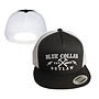BLUE COLLAR OUTLAW TRUCKER HAT WHITE BLACK