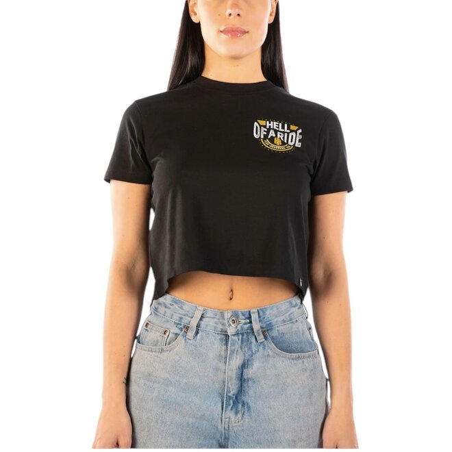 THE TORNADO SKULL CROPPED SS TEE BLACK