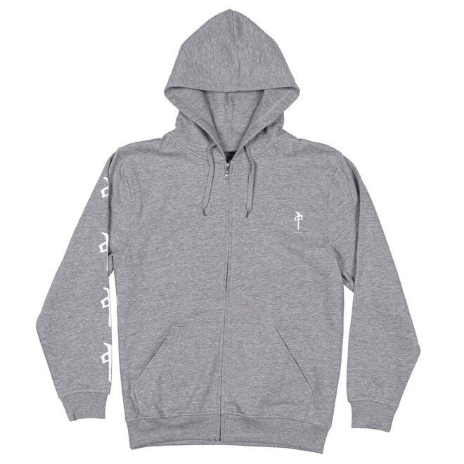 CHUNG SLV UNDERSCORE ZIP HOODY GREY