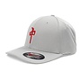 OG PUFFY MOCK MESH FLEXFIT HAT GREY RED