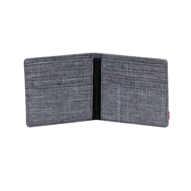ROY WALLET RAVEN CROSSHATCH