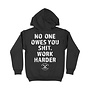 WORK HARDER PO HOODY BLACK