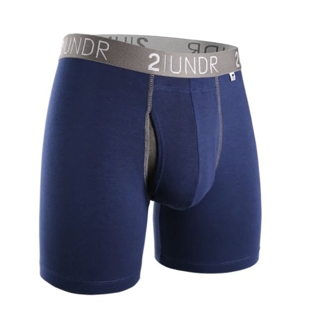 SWING SHIFT BOXER BRIEF NAVY GREY
