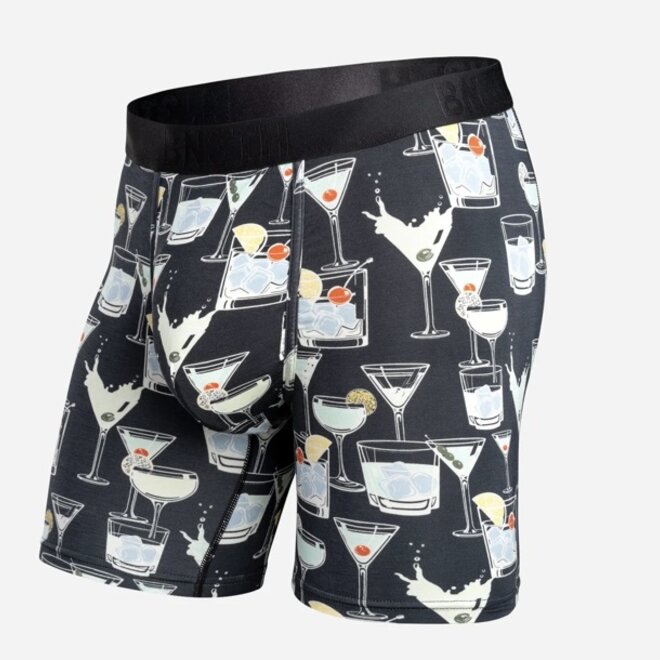 CLASSIC ICON BOXER BRIEF PRINT COCKTAILS BLACK