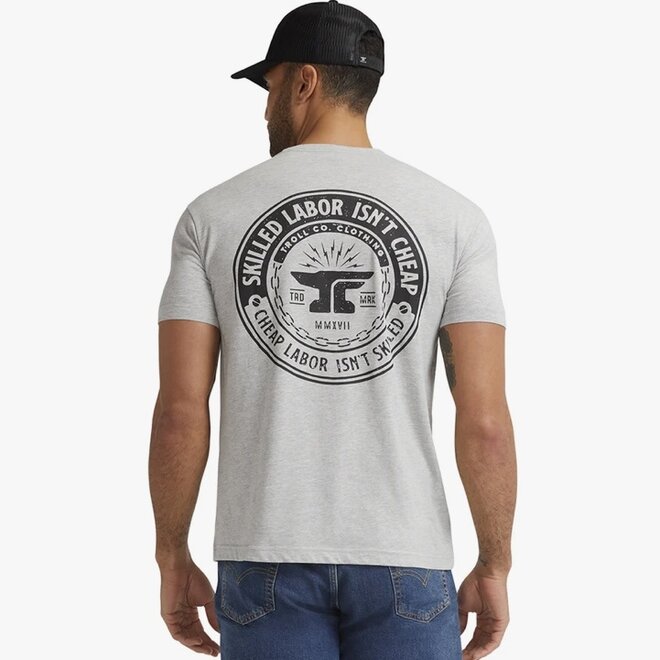 SLIC SS TEE HEATHER GRAY