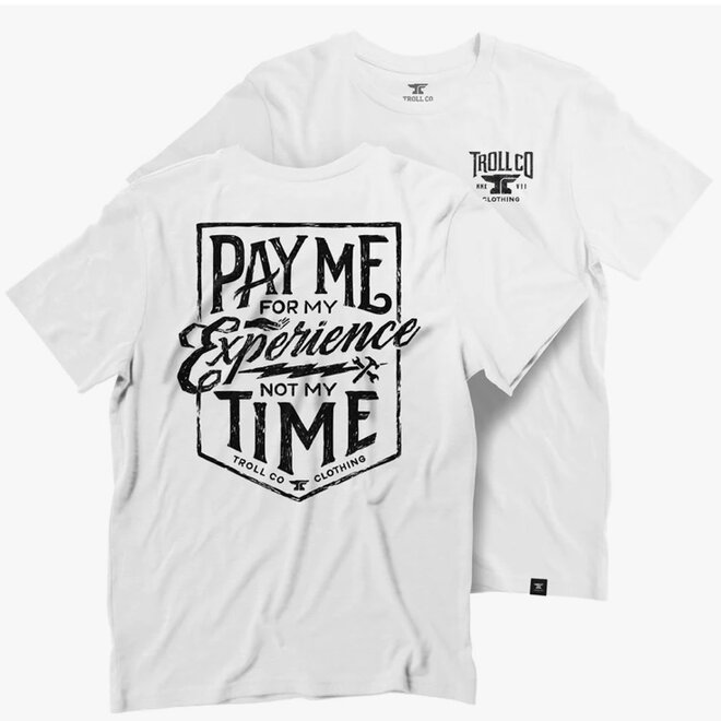 PAY ME SS TEE WHITE