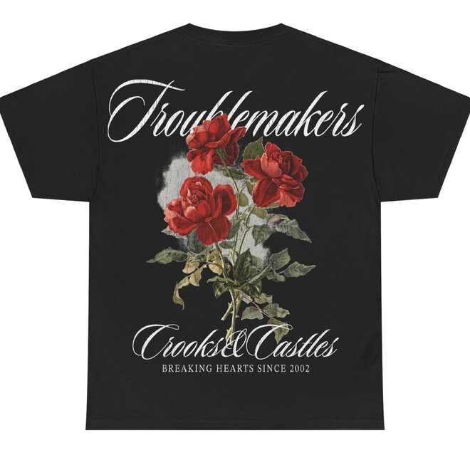 BREAKING HEARTS SINCE 2002 SS TEE BLACK