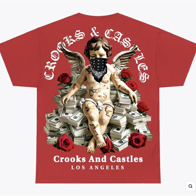 MONEY ANGEL SS TEE RED