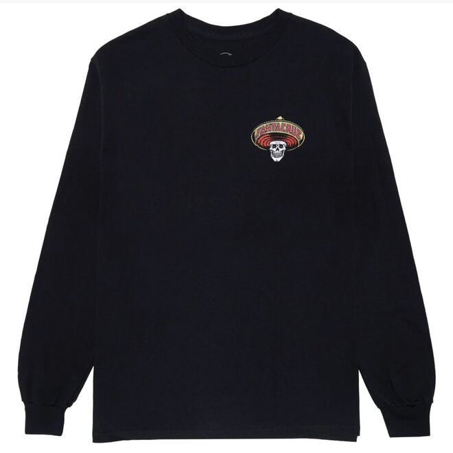 GUZMAN DEAD DINNERS LS TEE BLACK