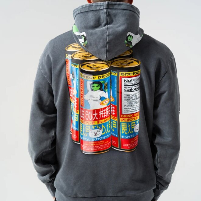 NERM CANS PO HOODY CHARCOAL VINTAGE WASH