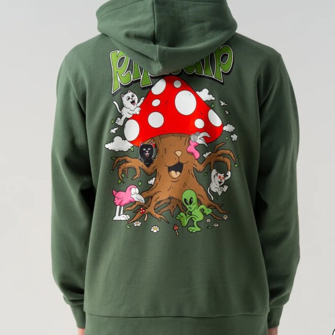 PLAYGROUND PO HOODY LIGHT OLIVE