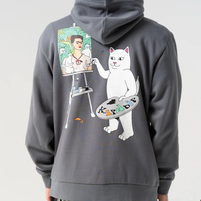 ART CLUB PO HOODY CHARCOAL