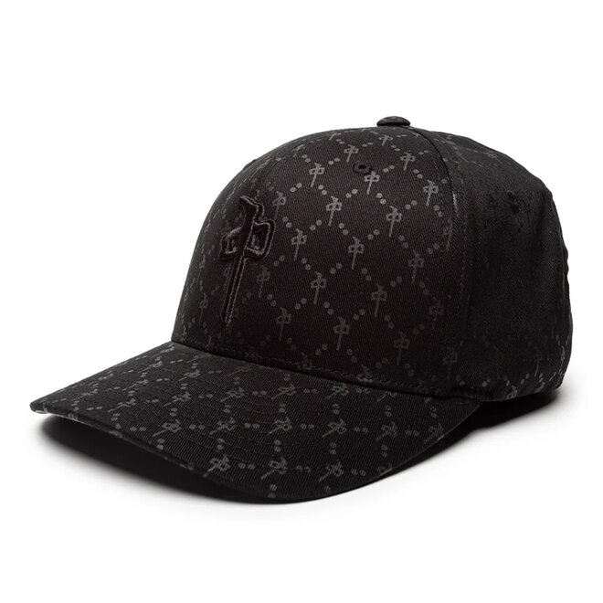 OG PUFFY CC PATTERN FLEXFIT HAT BLACK