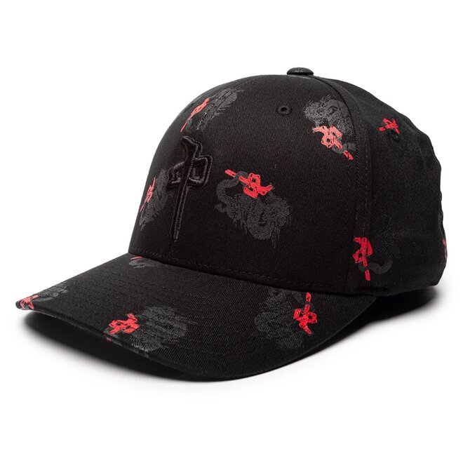 OG PUFFY CHUNG DRAGON FLEXFIT HAT BLACK