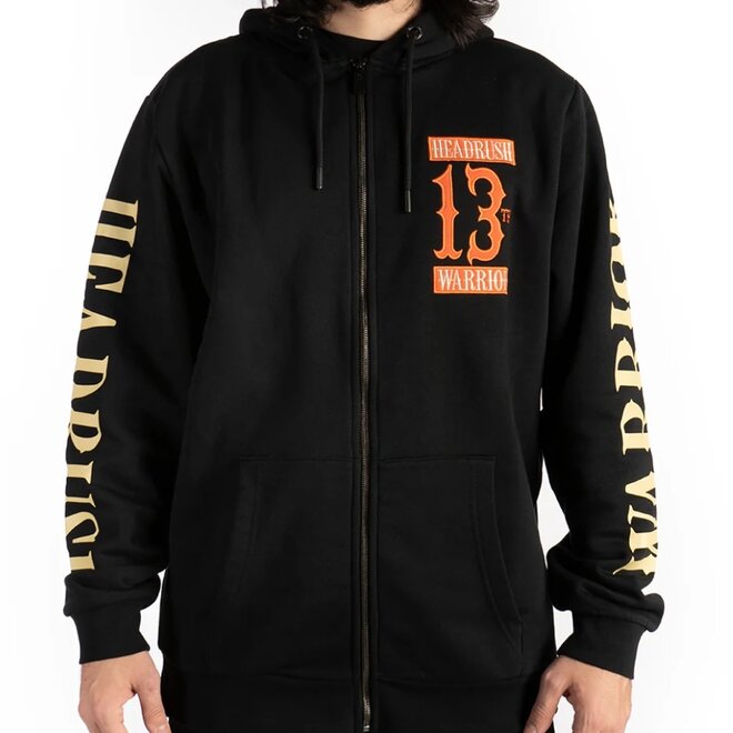 THE GREAT SPECTER ZIP HOODY BLACK