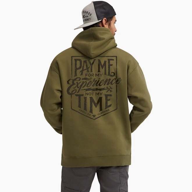 PAY ME 2.0  PO HOODY MILITARY GREEN