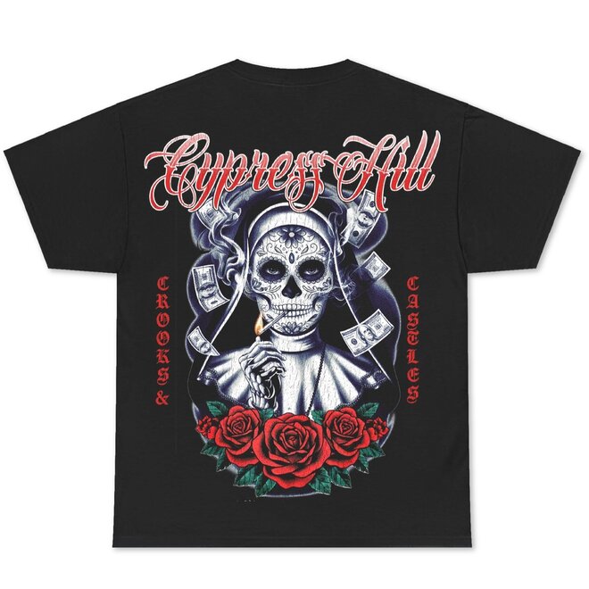 NUN SKULL CANDY SS TEE BLACK