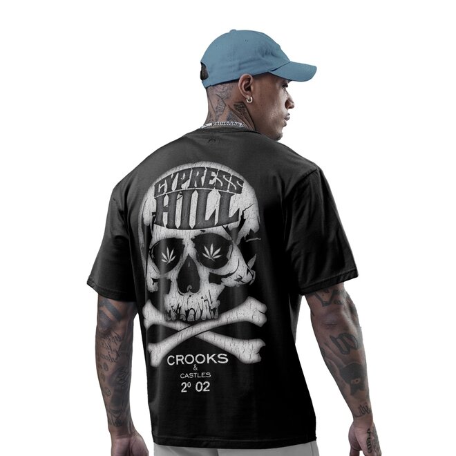 CROSS BONES SS TEE BLACK
