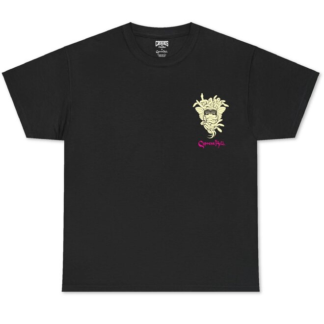 FLORAL MEDUSA SS TEE BLACK
