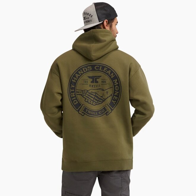 DHCM HAGGLER PO HOODY MILATRY GREEN