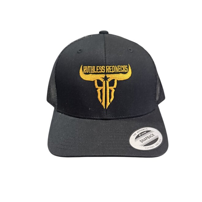 RAW TALENT CURVED BRIM TRUCKER HAT BLACK