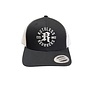 ICON CURVED BRIM TRUCKER HAT BLACK WHITE