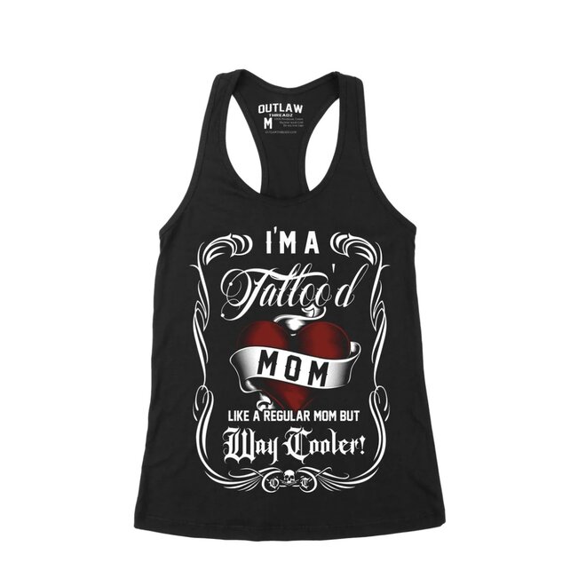 TATTOO MOM RACERBACK TANK BLACK