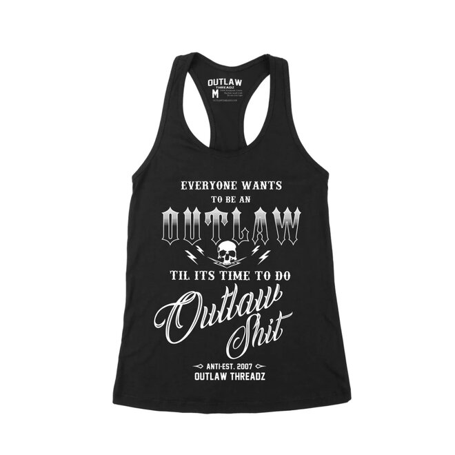 SHIT RACERBACK TANK BLACK