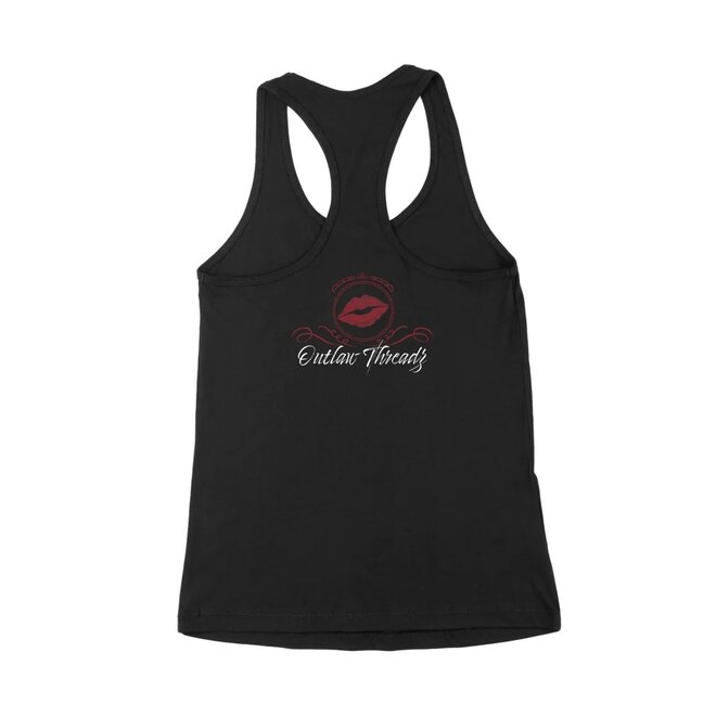 PRETTY EYES RACERBACK TANK BLACK