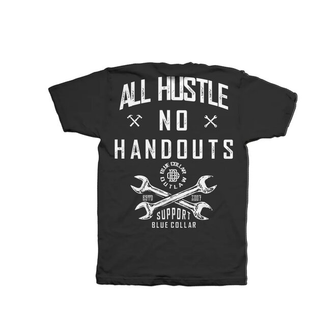 ALL HUSTLE SS TEE BLACK