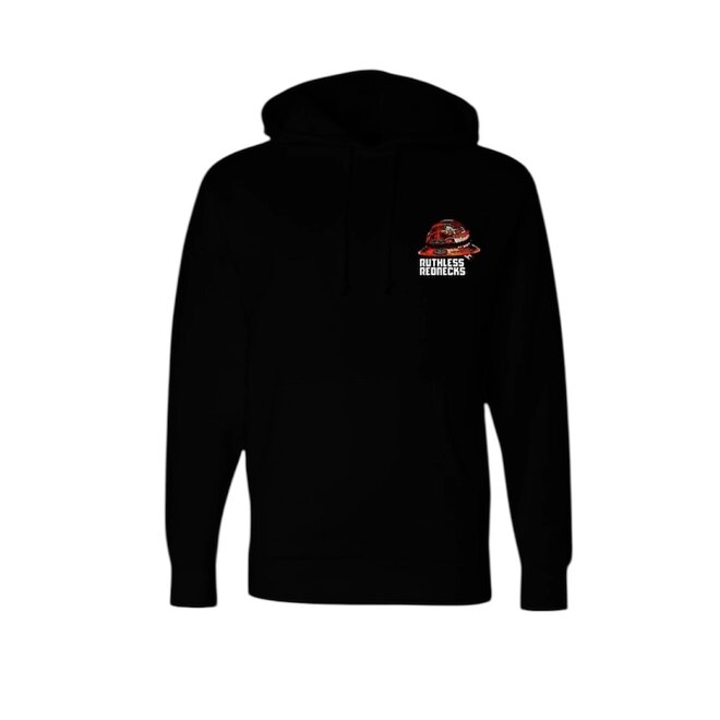 ASSHOLE OF MONTH PO HOODY BLACK RED