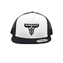 RAW TALENT MESH FLATBRIM HAT WHITE BLACK