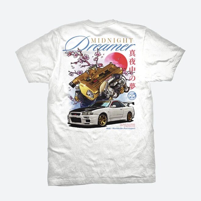 MIDNIGHT DREAMER SS TEE WHITE