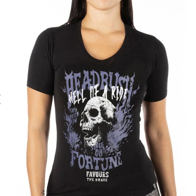 THE SACRED TEXTS VNECK SS TEE BLACK