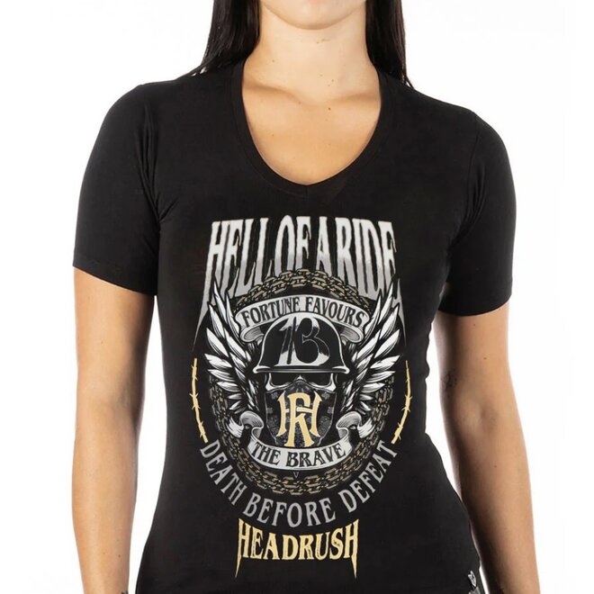 THE SPORTS RACER VNECK SS TEE BLACK