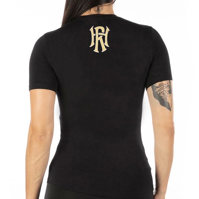 THE SPORTS RACER VNECK SS TEE BLACK