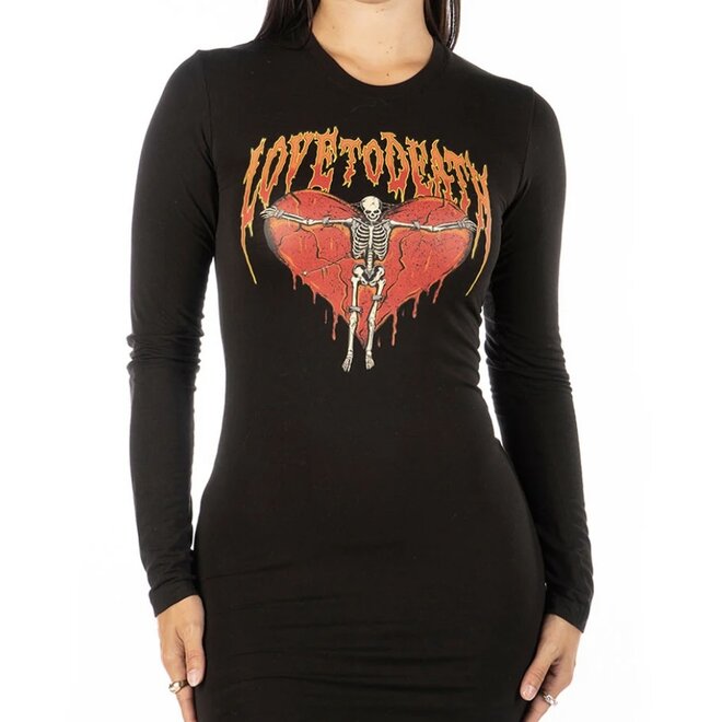 GLOOMY ROAD DRESS BLACK